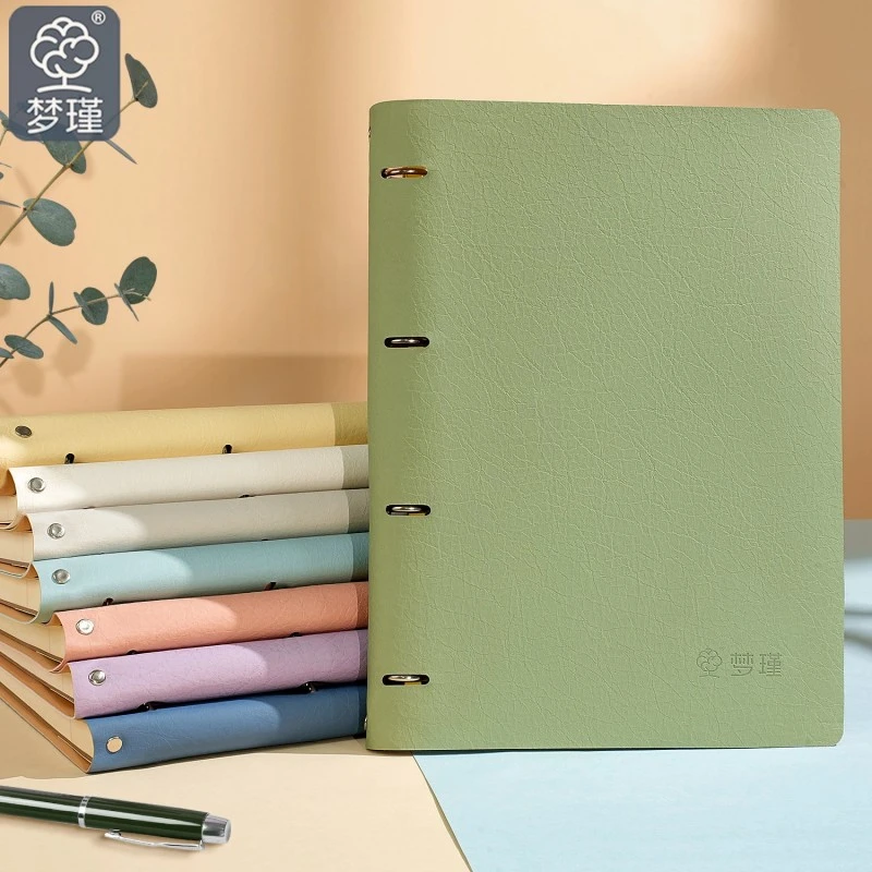 Loose Leaf Leather လုပ်ငန်းမှတ်စုစာအုပ်