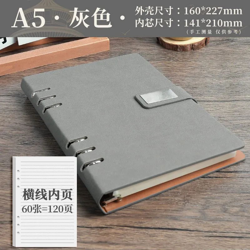 ပြန်ဖြည့်နိုင်သော Loose Leaf Planner မှတ်စုစာအုပ်